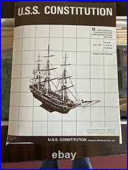 C. MAMOLI 1/93 SCALE USS CONSTITUTION WOOD SHIP MODEL KIT. Component bags unopen