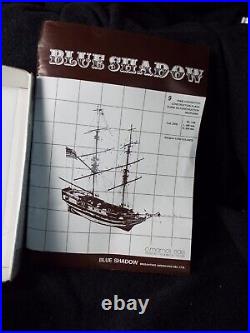 C. Mamoli Blue Shadow US Navy Brig 1778 Wood Ship Model c. 1978 UnBuilt MIB