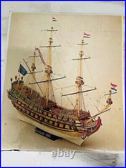 C. Mamoli Friesland Dutch 80 GunShip 1663 175Wood Ship Model Kit Needs Plywood