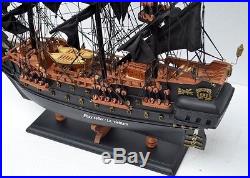 CB20 # Black Pearl Caribbean Pirate 21 Wooden Model Tall Ship Boat Home Office#