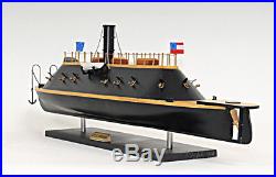 CSS Virginia Civil War Ironclad Wooden Ship Scale Model 28 Confederate Navy New