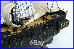 Caribbean Black Pearl Pirate Ship 36 Handmade Wooden Tall Ship Model