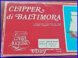 Carta Augusto Clipper Di Baltimora x2 Wood Model Ship Kits Used Sold As Is