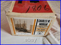 Charles W. Morgan Whaling Ship Marine Model Company No. 1089 Solid Wood Hull