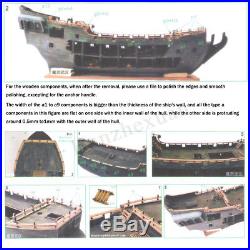 Classic Revell 150 The black Pearl Model Wooden Ship Boat Kits Set DIY Gift Toy