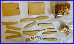 Collectible Bluenose Wood Ship Model Complete Kit with Fittings & Cloth Sails