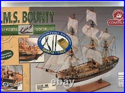 Constructo 1/110 HMS BOUNTY 15 Wood model Sailing Ship Kit With TOOLS 80621 NIOB