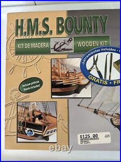 Constructo 1/110 HMS BOUNTY 15 Wood model Sailing Ship Kit With TOOLS 80621 NIOB