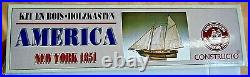 Constructo #80827 1/56 America New York 1851 Wooden Ship Model Kit -NEW-OPEN BOX