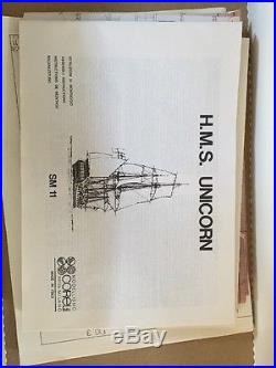 Corel H. M. S. Unicorn 175 Wooden Ship Model Kit Fregata Britannica