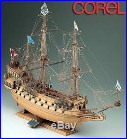 Corel Wood Ship Model Kit SM17 La Couronne NEW, Unbuilt em ja