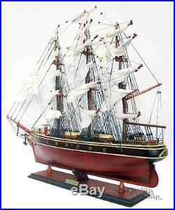 Cutty Sark Clipper Ship Full Assembled 35 Wooden Ship Model