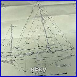 DORADE Crusing Yawl BlueJacket wooden ship model kit 1934 Rare Vintage boat kit