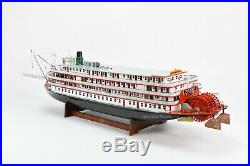 Delta Queen Steamboat Handmade Wooden Passenger Ship Model