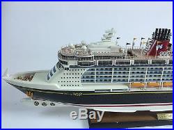Disney Fantasy Cruise Ship Collectible 32 Handcrafted Wooden Ship Model