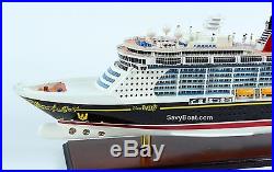Disney Fantasy Cruise Ship Handmade Wooden Ship Model 40