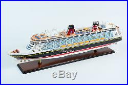 Disney Fantsay Cruise Ship Handmade Wooden Ship Model 40