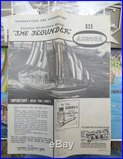 Doctor Dolittle's Sailing Ship Aurora USA Model Kit Mint in original box 1968