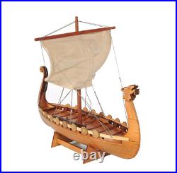 Drakkar Dragon Viking Longship Wooden Ship Model Small 12 Fully Built Sailboat