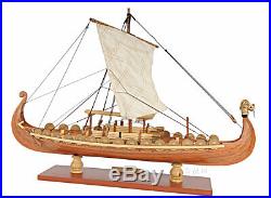 Drakkar Dragon Viking Longship Wooden Ship Model Small 15 Fully Built Sailboat
