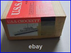 Dumas Boats U. S. S. Crockett Motor Gunboat Model Kit Plywood And Balsa Vintage