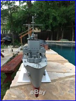 Dumas USS Whitehall Model Ship Kit #1252 Built