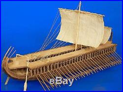 Dusek GREEK TRIREME 480 B. C. Wood Model Ship Kit