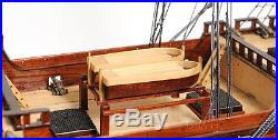 Dutch De Zeven Provincien Tall Ship 37 Built Wooden Model Boat Assembled