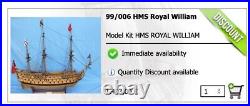 EUROMODEL 99/006 HMS Royal William Model Ship Kit (18TH CENTURY ENGLISH SHIP)