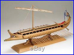 Elegant, Finely Detailed Wooden Model Ship Kit by Amati Greek Bireme