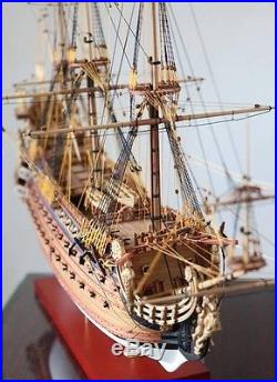 Elegant, finely detailed wooden ship kit by Mantua Sergal Le Soleil Royal