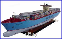 Emma Maersk Container Wooden Ship Model Display Ready