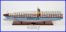 Emma Maersk E-Class Handmade Wooden Container Ship Model 39.5 Scale 1400