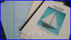 Endeavour 1934 America's Cup J class yacht wooden model ship kit 18 Sailboat