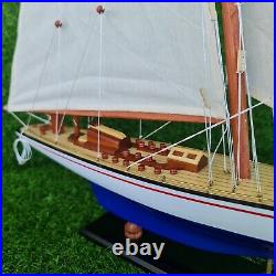 Endeavour America's Cup J Class Yacht 165 Wood Model Ship Kit 26 Boat Sailboat