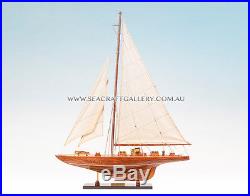 Endeavour Wooden Model Yacht Ship Boat Sailboat Gift Decoration 60cm