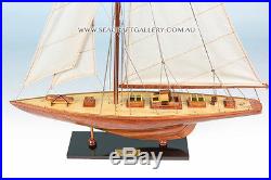 Endeavour Wooden Model Yacht Ship Boat Sailboat Gift Decoration 60cm