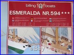 Esmeralda sailing ship model kit wooden