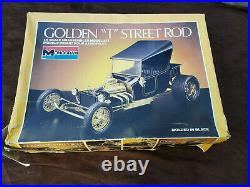 FREE SHIP Vintage 1985 Monogram Golden T Street Rod 1/8 Scale Model Kit Rat