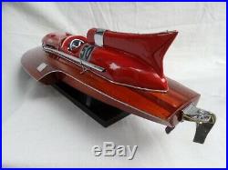 Ferrari Hydroplane 20 Beautiful Wooden Model Boat L50 Xmas Gift Free Shipping