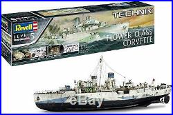 Flower Class Corvette Military Ship Revell 172 Scale Technik Lv 5 Model Kit