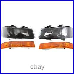 For 2003-2021 Express 2500 Front Grille Headlight Parking Light Kit LH+RH SET 5P