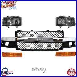 For 2003-2021 Express 2500 Front Grille Headlight Parking Light Kit LH+RH SET 5P