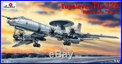 Free Shipping! Tu-126 (tupolev Design Bureau) 1/72 Amodel 72017
