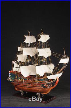 Fridrich Wilhelm 37 Handcrafted Wooden Tall Ship Model 185 Sail Boat
