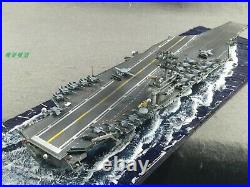 Fully Assembled Ship Model The Aircraft Carrier USS Nimitz with Seascape Base