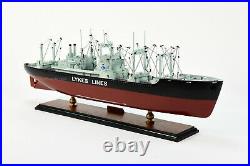 General Cargo Ship James Lykes Handcrafted Wooden Model 30