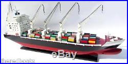 General Cargo Ship with Cranes 39 Handmade Wooden Ship Model