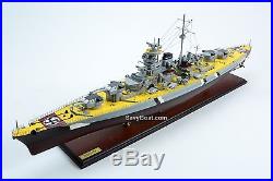 German Battleship Bismarck Bismarck-class Wooden Ship Model 40 Scale 1250