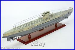 German U-Boat Submarine 39 Handmade Wooden War Ship Model NEW